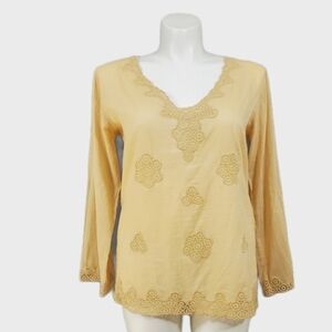 Karen T Designs Boho Style Crochet Lace Shirt